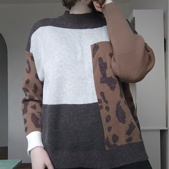 Sweaters - Spring Women Vintage Leopard Pullover and Sweaters